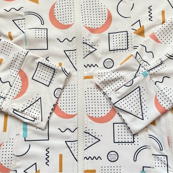 SwingJuice 90'S Style Golf Women’s Full Zip Jacket Size Medium - Picture 9 of 13